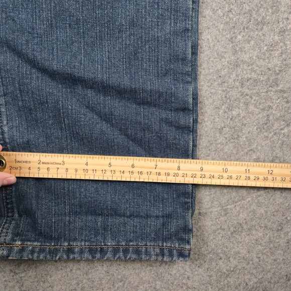 Carhartt Flannel Lined Jeans Womens 10 Blue Denim Relaxed Fit Straight Leg NEW - Picture 12 of 14